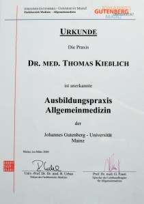 Ausbildungspraxis Allgemeinmedizin