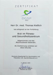 Arzt im Fitness- und Gesundheitszentrum
